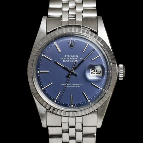 rolex datejust 1603 blue dial|Rolex Datejust 1601 36mm.